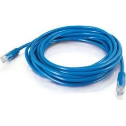 C2G 15165 Cat5e Cable - Molded Solid Unshielded Ethernet Network Patch Cable, Blue (75 Feet, 22.86 Meters)