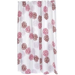 Carnation Home Fashions Extra Long Emma Fabric Shower Curtain