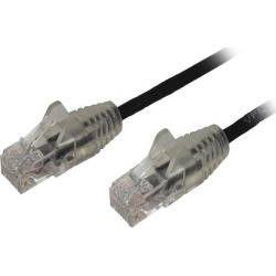 StarTech N6PAT6INBKS Cat6 Ethernet Cable - 6 in - Black - Slim - Snagless RJ45 Cable - Network Cable - Ethernet Cord - Cat 6 Cable - 6in