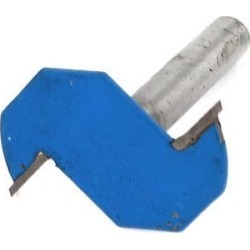 Carpenter 1/4' x 2mm Straight Shank T Type Slot Undercut Router Bit Hand Tool
