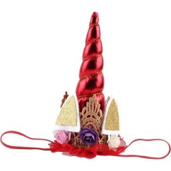 Headdress Colorful Hair Band Children Hair Accessories Birthday Party Red