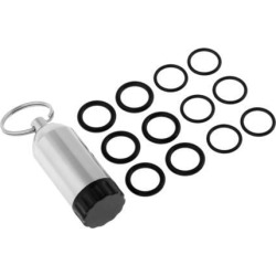 Mini Aluminum Scuba Diving Tanks with 12 O Rings Dive Key Chain Silver