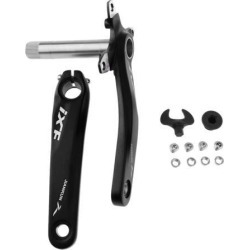 Mountain Bike Crankset Aluminum Crank Sprocket and Bottom Bracket Kit Black