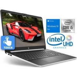 HP 15 Notebook, 15.6' HD Touch Display, Intel Core i5-1035G4 Upto 3.70GHz, 32GB RAM, 512GB SSD, HDMI, Card Reader, Wi-Fi, Bluetooth, Windows 10 Pro S