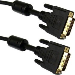 Cable Wholesale DVI-D Dual Link Cable with Ferrite Bead DVI-D Male 1 meter (3.3 foot) - Black