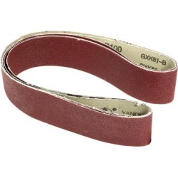 2-Inch x 42-Inch 100 Grit Lapped Butt Joint Aluminum Oxide Sanding Belt 3pcs