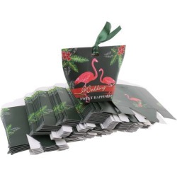 50pcs Tropical Flamingo Gift Candy Boxes Baby Shower Wedding Party Favors S