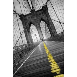 Posterazzi TIARP13679 Brooklyn Bridge - Pop Poster Print - 22 x 34 in.