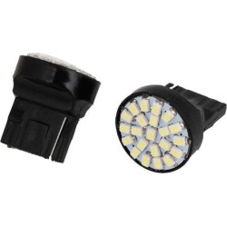 Unique Bargains Automotive Car Pair 7440 22 White 1206 SMD LED Turn Signal Light Lamp