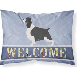 English Springer Spaniel Welcome Fabric Standard Pillowcase BB8273PILLOWCASE