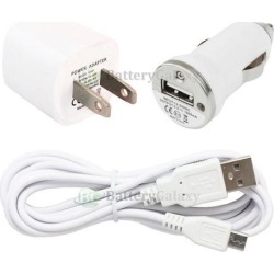 Wall Charger+Car+6FT USB Cable for Phone Samsung Galaxy S6 Edge/Note 1 2 3 4 5