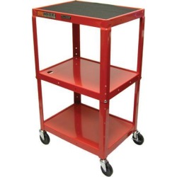 Luxor AVJ42-RD Adjustable Height Cart