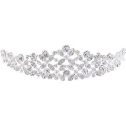 Elegant Crystal Rhinestone Veil Crown Tiara Wedding Bridal Hair Jewelry