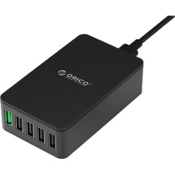 ORICO Qualcomm Certified Quick Charge 2.0 ORICO 5 Port Desktop USB Charger Galaxy S7/S6/Edge, Note 4/5, iPhone, Nexus and More.(QSE-5U)