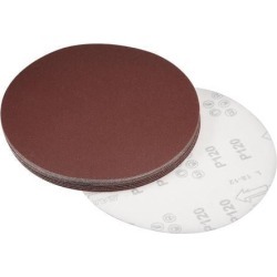 8-inch Hook and Loop Sanding Discs, 120-Grits Aluminum Oxide Flocking Sandpaper for Random Orbital Sander 15pcs