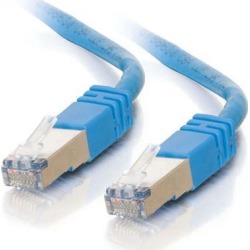 C2G 27266 Cat5e Cable - Snagless Shielded Ethernet Network Patch Cable, Blue (25 Feet, 7.62 Meters)