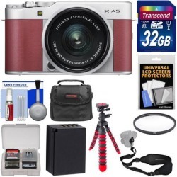 Fujifilm X-A5 4K HD Wi-Fi Digital Camera & 15-45mm XC Lens Kit Pink