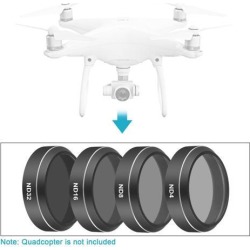 Neewer Filter Kit for DJI Phantom 4 Pro Drone Quadcopter - ND4 ND8 ND16 ND32