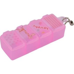 Drug Tablet Pill Medicine 4 Compartments Dispenser Storage Case Box Holder