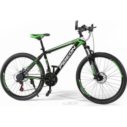 FLYING-PIGEON 26" High carbon steel frame mountain bike Shimano dip 21 speed MTB bicycle-Black/Green