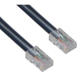 Cable Wholesale Cat 5E Black Ethernet Patch Cable, Bootless, 14 Foot