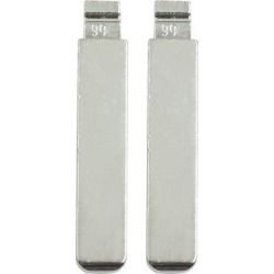 2pcs Metal Car Flip Remote Folding Key Blank Blade Replacement for Peugeot 508