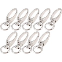 9 Pcs Trigger Hooks Lobster Swivel Clasps for Keychain Keyring