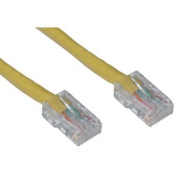 CableWholesale 10X6-18125 Cat5e Ethernet Patch Cable Bootless 25 foot - Yellow