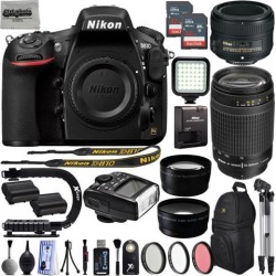 Nikon D810 36.3MP 1080P DSLR Camera w/ Wi-Fi & GPS Ready - 7 fps + 4 Lens - 21 to 300mm - 128GB- 24PC Kit - Nikon 50mm 1.8D - Nikon 70-300mm.