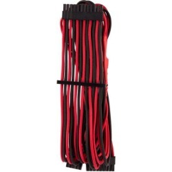 Corsair CP-8920233 Premium Individually Sleeved ATX 24-Pin Cable Type 4 Gen 4 - Black/Red