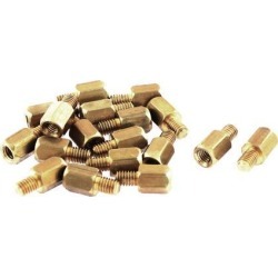 Male Female Brass Hex Standoff PCB Spacer 10mm Length 18Pcs