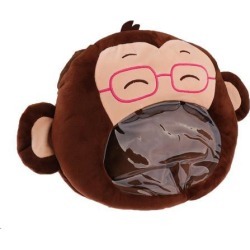 Hand Bag Cartoon Plush Toys Creative Visual Warm Can Play Mobile Style 4
