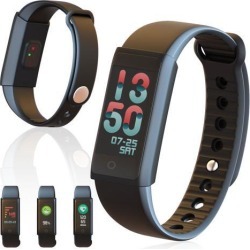 Indigi® OLED Bluetooth Smart Watch Heart Rate Monitor Fitness Tracker iOS Android Great Gift