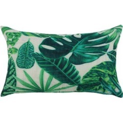 Green Leaves Throw Pillow Cover, Pattern Cushion Cover Cotton Plant Pillow Case Square Pillow Protectors Home Decorative for Sofa/Couch/Bed/Car(12 x.