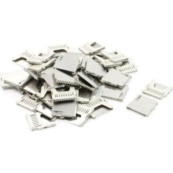 Unique Bargains 50 Pcs SMT Mounting Pull-Out Type SD Memory Card Sockets Slots 26mm x 26mm