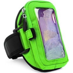 Workout Fitness Armband (fits Medium to Large Arms) /w Zipper fits ZTE Maven Phone Devices