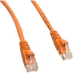 Offex Cat5e Ethernet Patch Cable, Snagless/Molded Boot, 20 foot - Orange