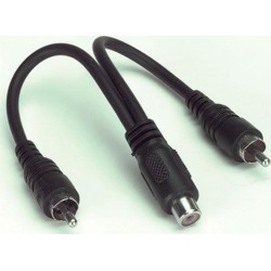 Y-Cable RCA (F) to Dual RCA (M) Cable Adapter
