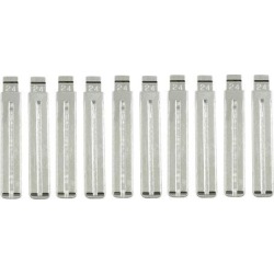 Metal Uncut Insert Emergency Remote Key Blank Blade Replacement for Volvo 10pcs