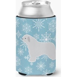 Winter Snowflake Spanish Water Dog Can or Bottle Hugger BB3515CC