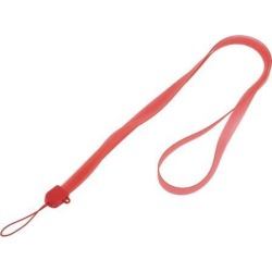 Mobile Cell Phone iPod MP4 Silicone Neck Strap Cord Lanyard 75cm Girth Red
