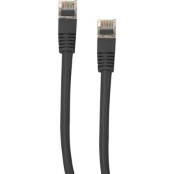 Offex Shielded Cat5e Black Ethernet Cable, Snagless/Molded Boot, 5 foot