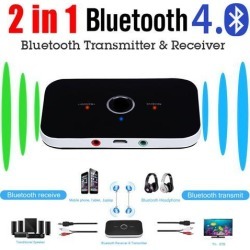 2 in 1 Wireless Bluetooth Transmitter A2DP Receiver Stereo Audio Music Adapter