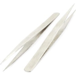 Unique Bargains 2 Pcs 130mm Long Pointed Tip Watch Crafts Jewelry Repair Tool Straight Tweezers