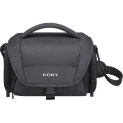 Sony - LCSU21 Soft Carrying Case for Camera/Camcorder - Black