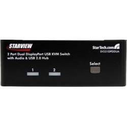 Startech.com 2 Port Dual Displayport Usb Kvm Switch With