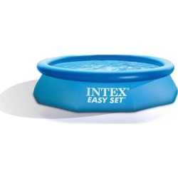 Intex 10ft x 30in Easy Set Inflatable Kid Swimming Pool with Filter Pump, Blue