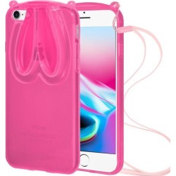 Amzer TPU Case With Rabbit Ears - Pink for iPhone 8