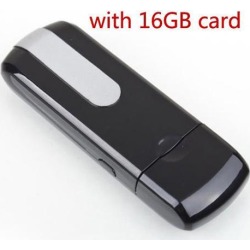 Mini 16GB USB DVR U8 USB DISK HD HIDDEN Spy Camera Motion Detector Video Recorder 720x480