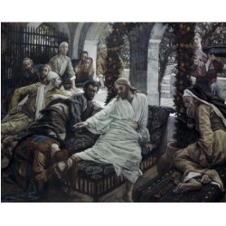 Posterazzi SAL9999120 A Woman Anoints the Feet of Jesus James Tissot 1836-1902 French Poster Print - 18 x 24 in.
